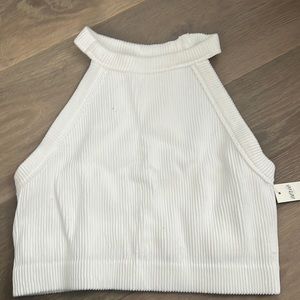 NWT aerie ribbed white bralette size XL